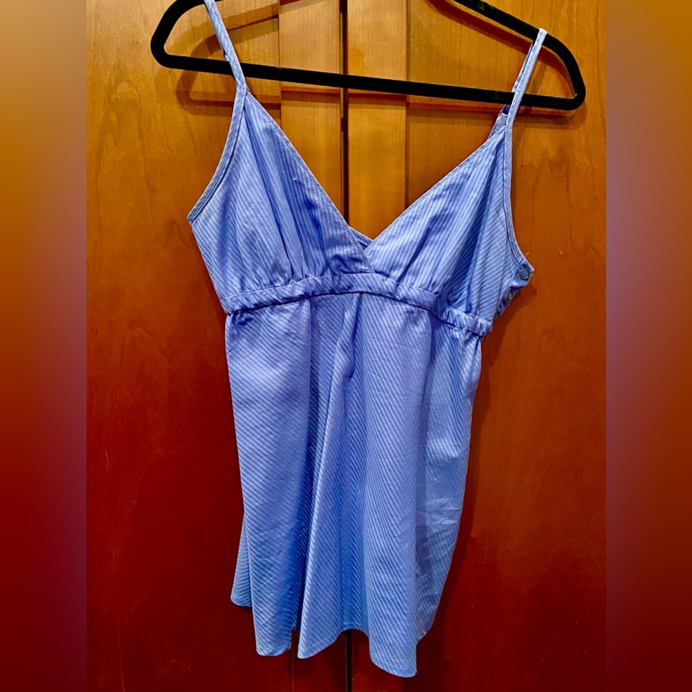 NWOT. Ben Sherman Size S Periwinkle Camisole w side snaps & adjustable straps.